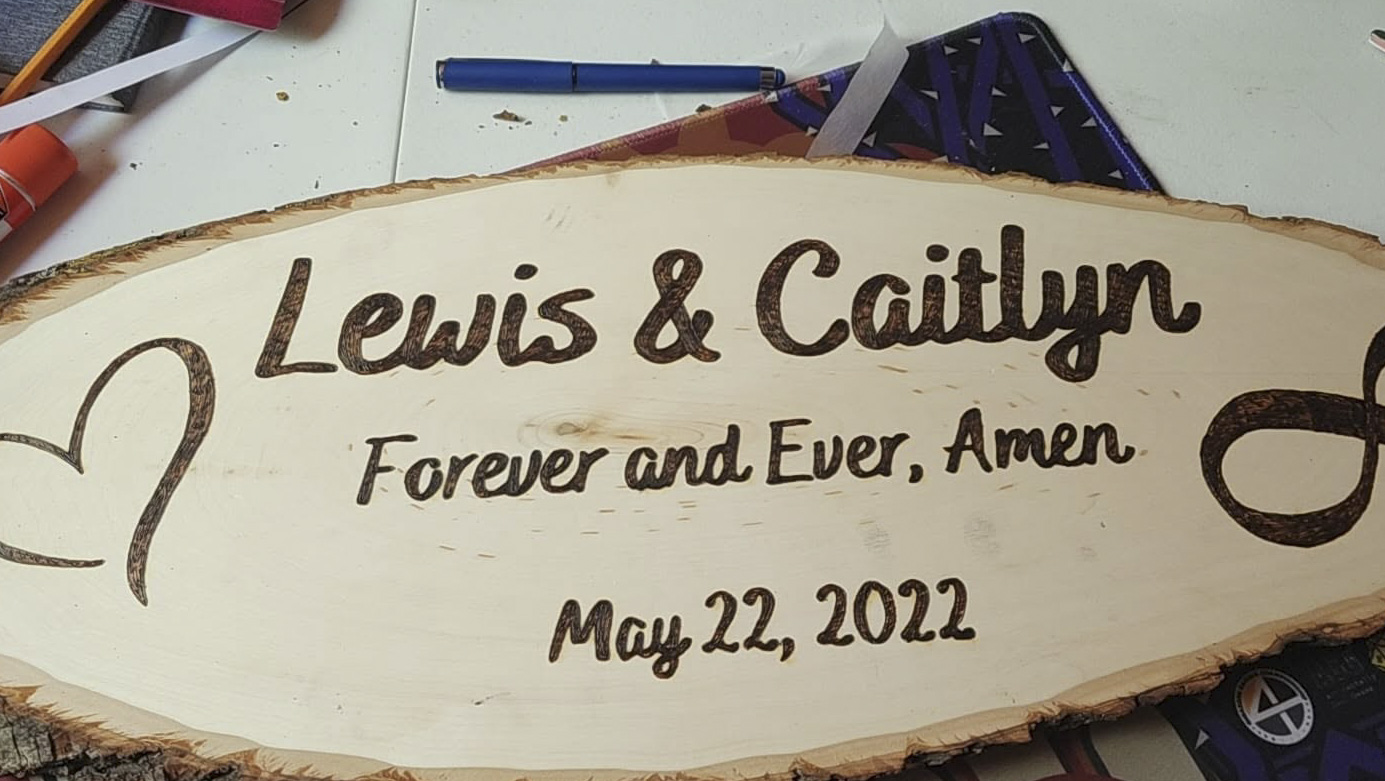 Custom wood sign